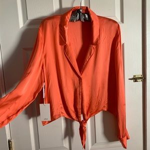 Aritzia Wilfred New Tie-front Blouse